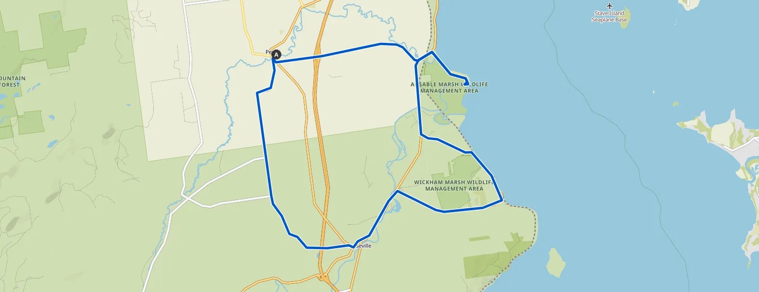 Boucle de la zone de gestion de la faune des marais d'Ausable via